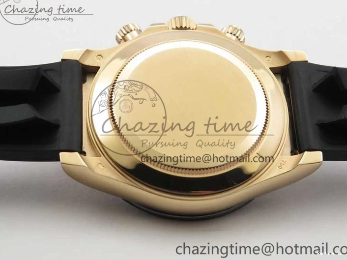 1224 Daytona 116515 Noob 1:1 Best Edition Chocolate Dial Lume Markers on Black Rubber Strap SA4130 (Free Extra Strap) V Stylish 2976